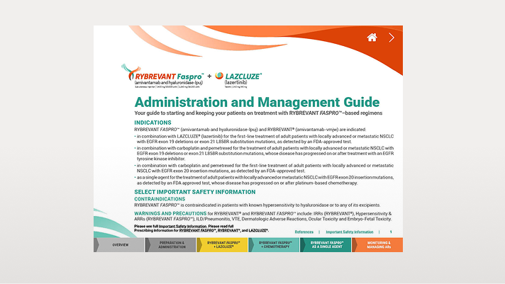RYBREVANT FASPRO™ dosing and administration guide thumbnail